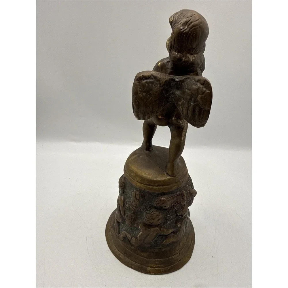 Clifton Forge Vintage Solid Brass Cherub Bell Rare